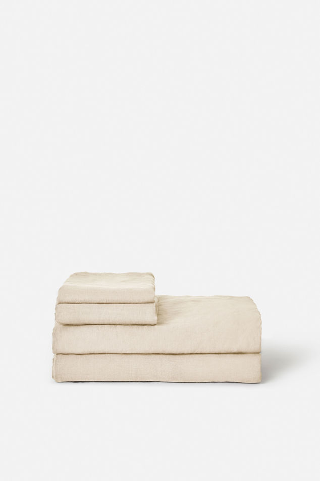 Chambray Linen Fitted Sheet