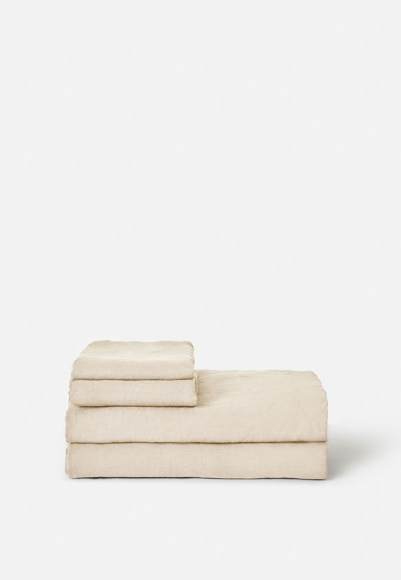 Chambray Linen Fitted Sheet