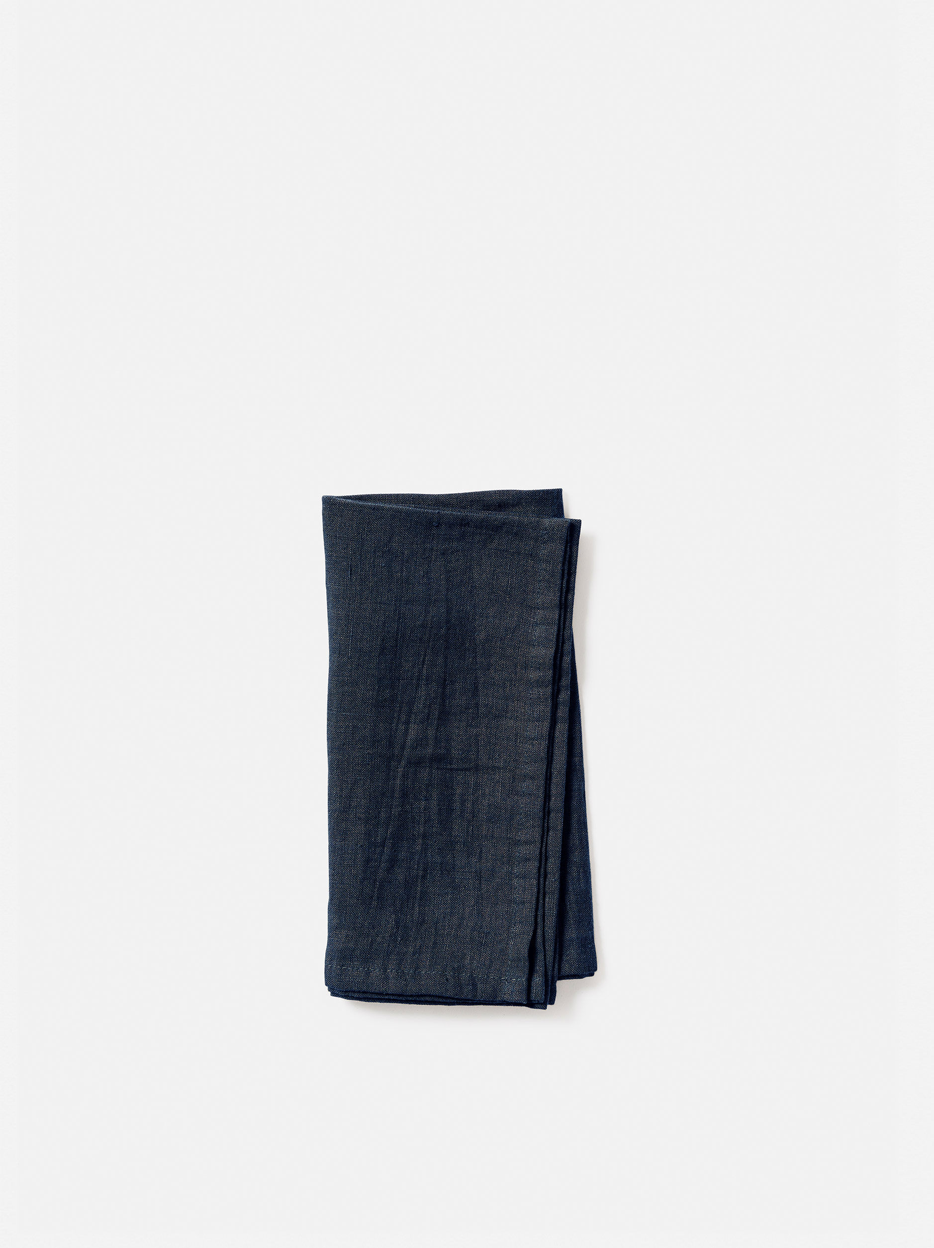 Blue Black Linen Napkin