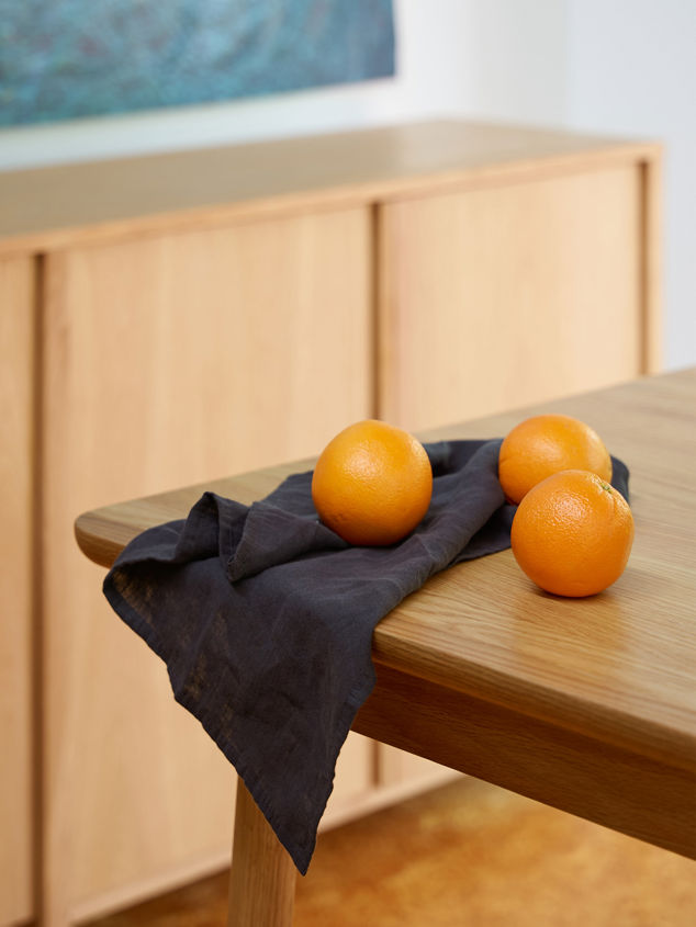 Blue Black Linen Napkin