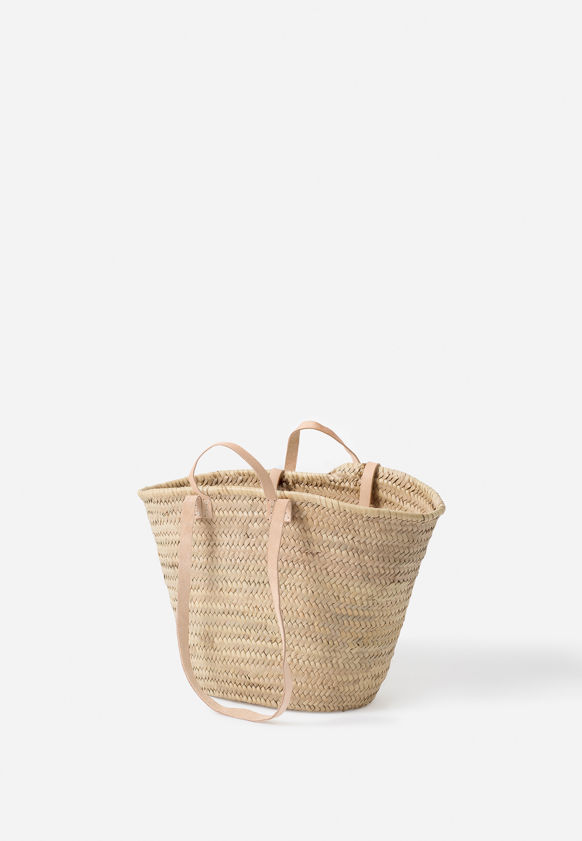 Moroccan Basket w/Long Handles