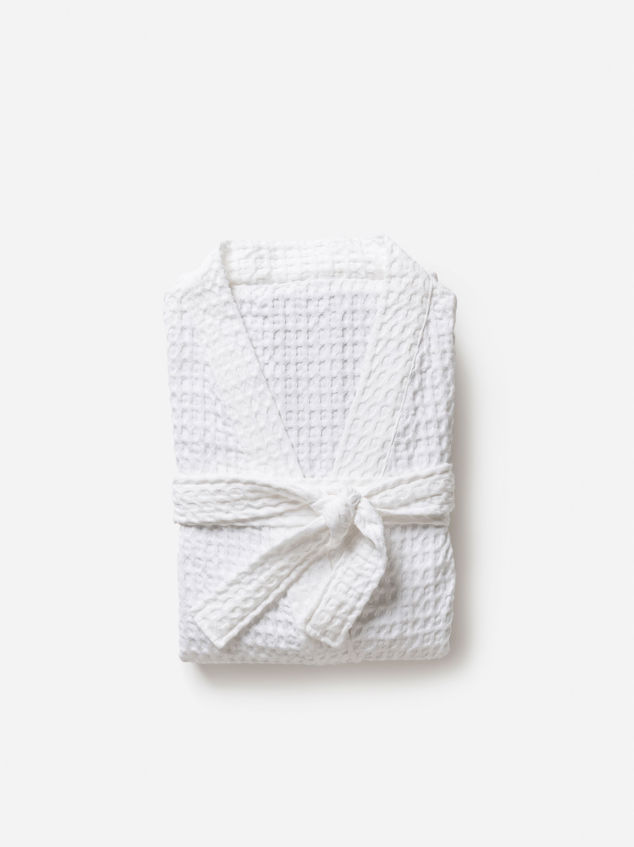 Waffle Organic Cotton Bath Robe