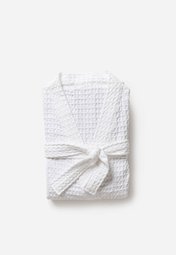 Waffle Organic Cotton Bath Robe