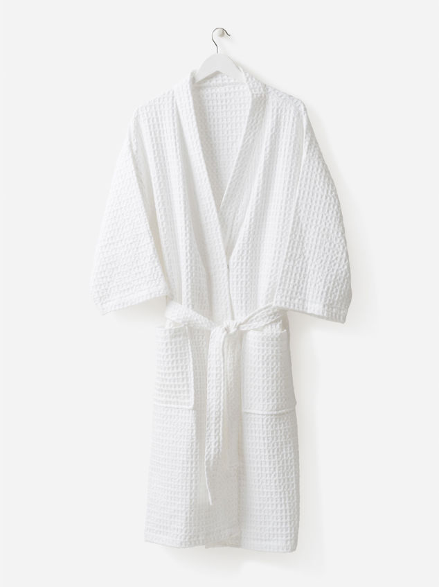 Waffle Organic Cotton Bath Robe
