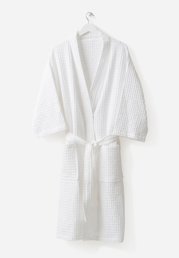 Waffle Organic Cotton Bath Robe