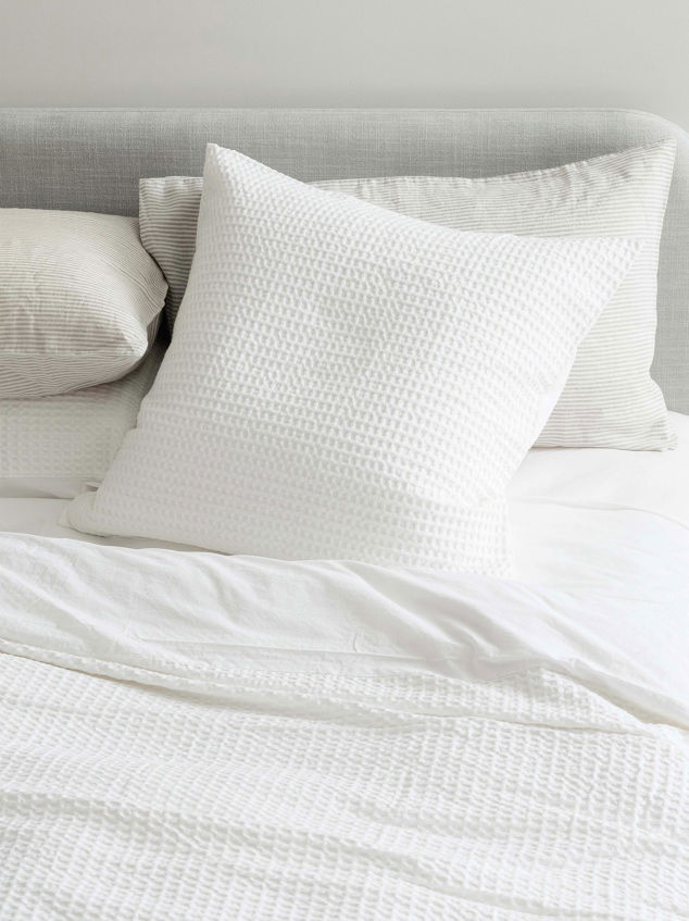 Waffle Organic Cotton Euro Pillowcase