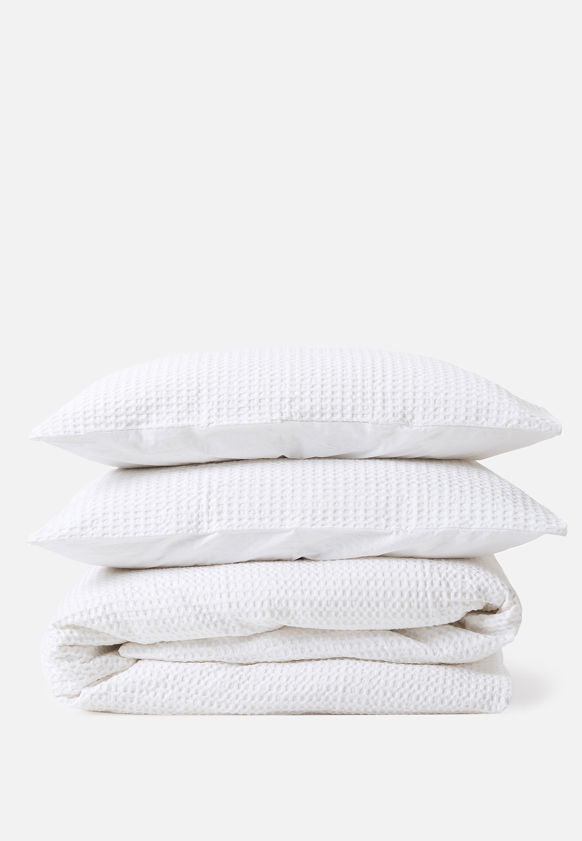 Waffle Organic Cotton Duvet Cover