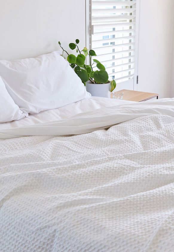 Waffle Organic Cotton Duvet Cover