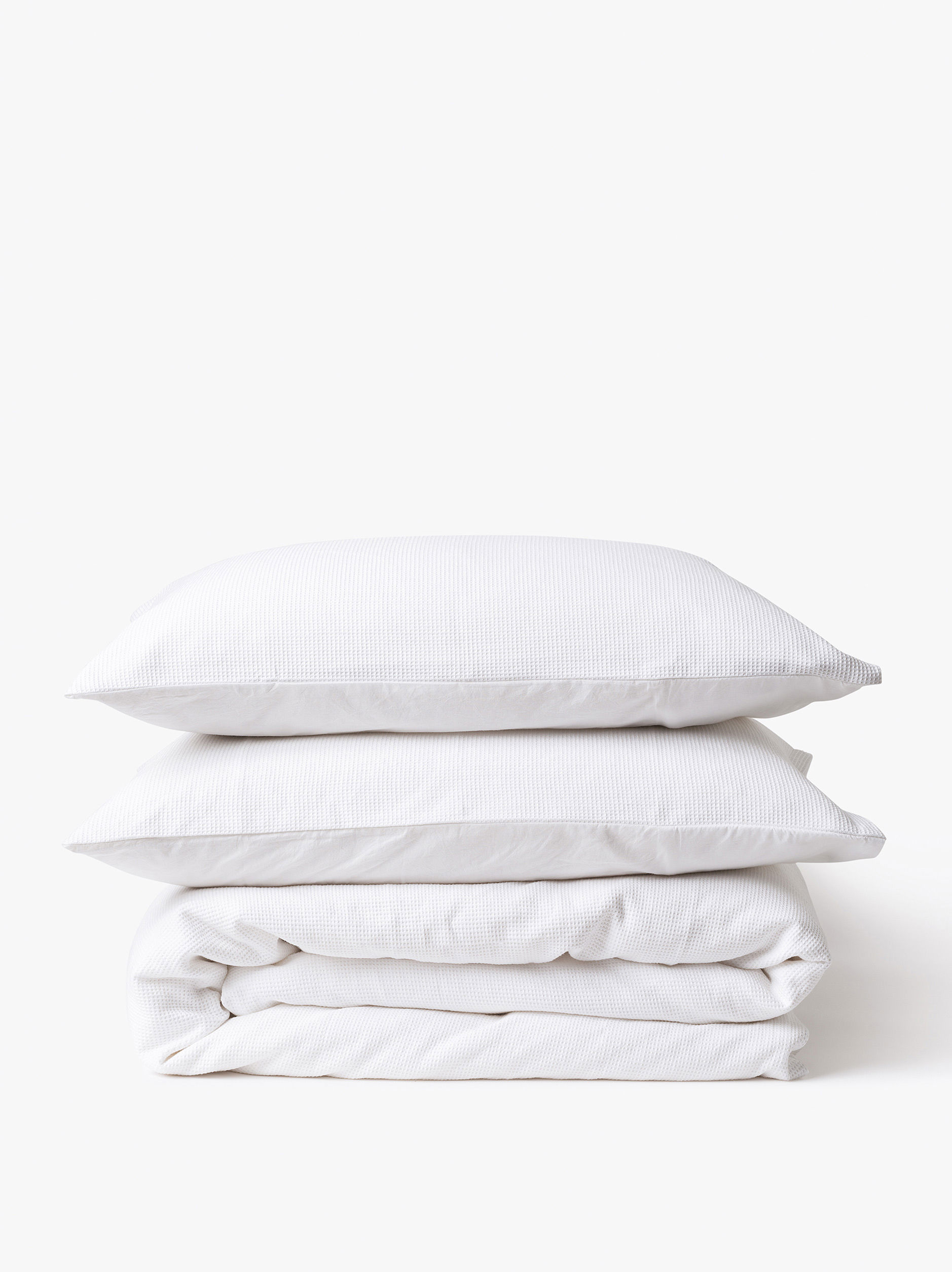 Mini Waffle Organic Cotton Duvet Cover