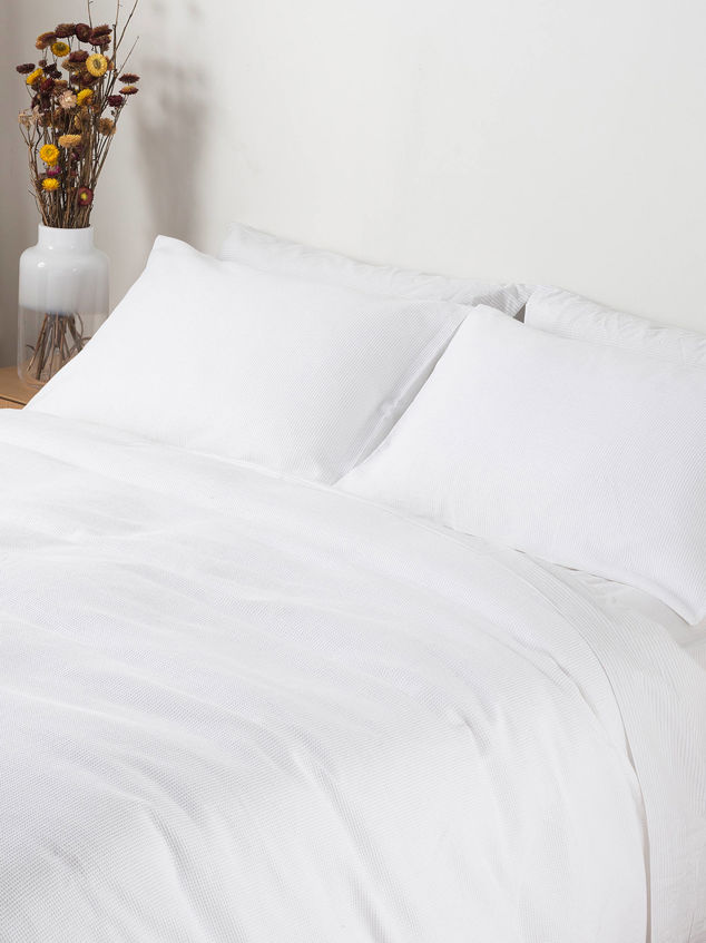 Mini Waffle Organic Cotton Pillowcase Pair