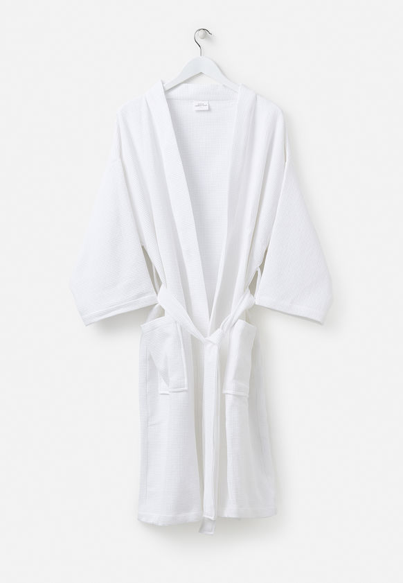 Mini Waffle Organic Cotton Bath Robe