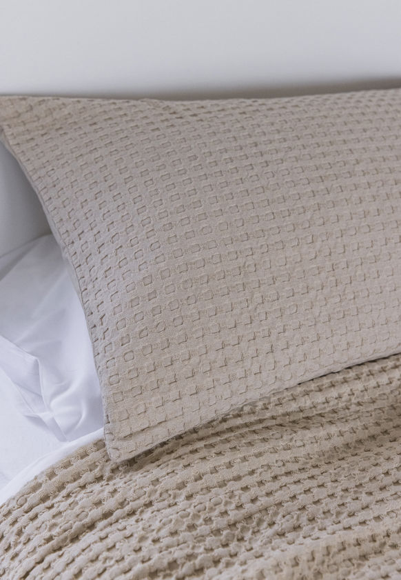 Textured Waffle Lodge Pillowcase