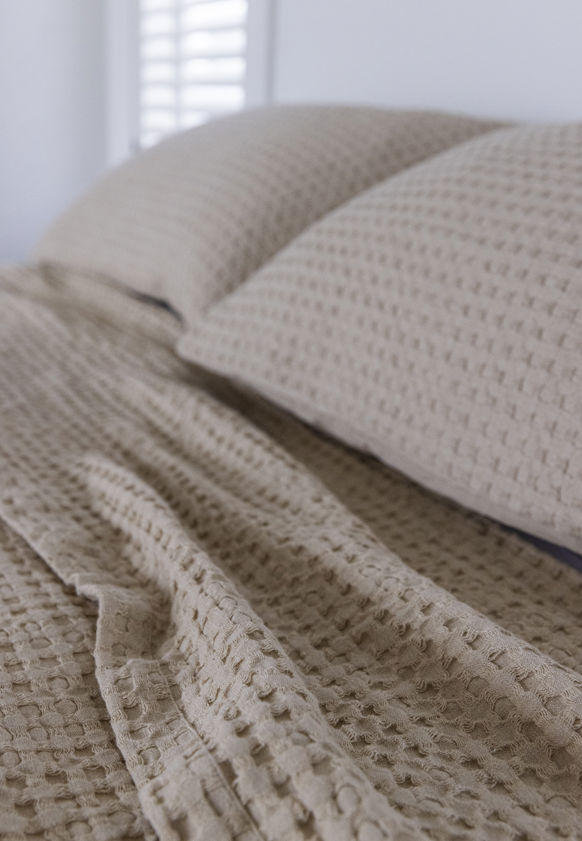 Textured Waffle Bedspread
