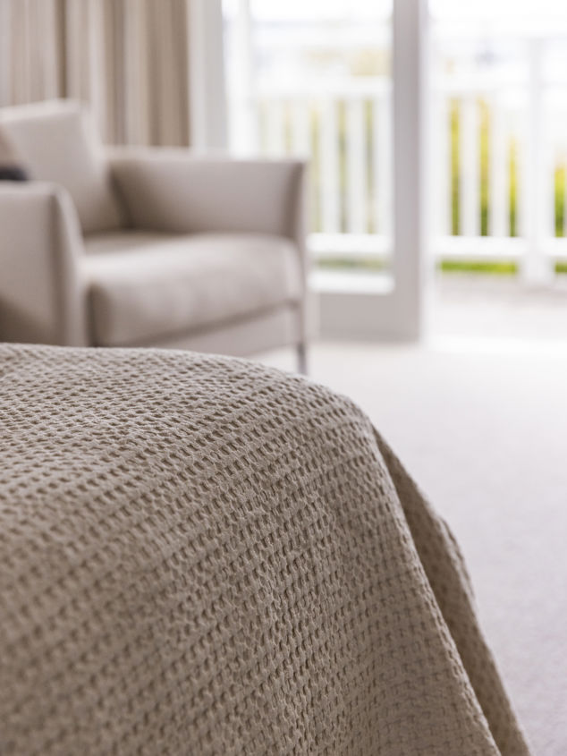 Textured Waffle Bedspread