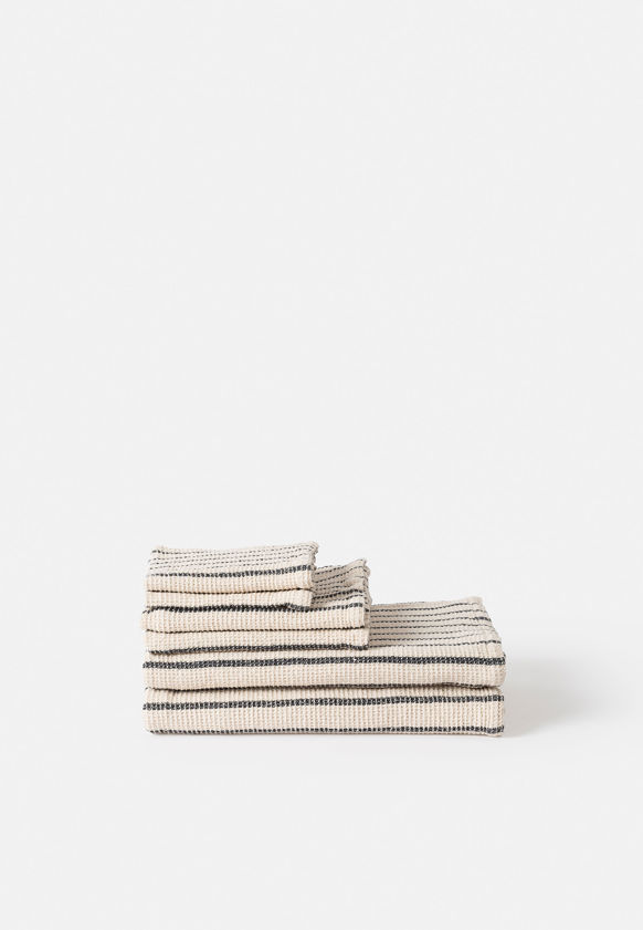 Stripe Waffle Bath Towel Range