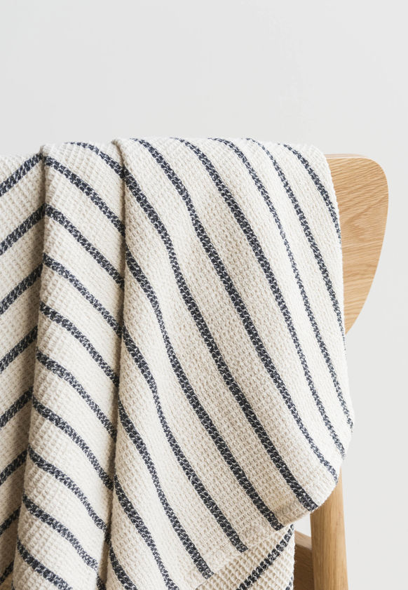 Stripe Waffle Bath Towel Range