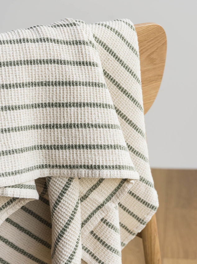 Stripe Waffle Bath Towel Range