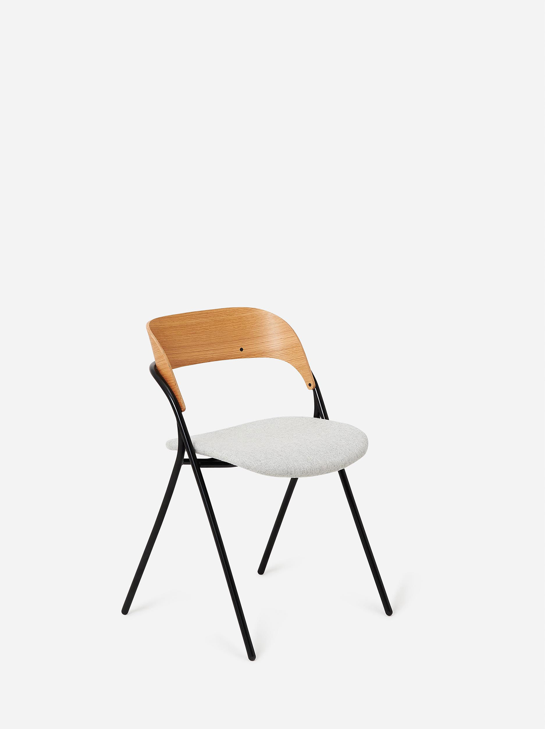 Trace Dining Chair w/ Upholstered Seat