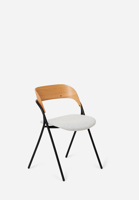 Trace Dining Chair w/ Upholstered Seat