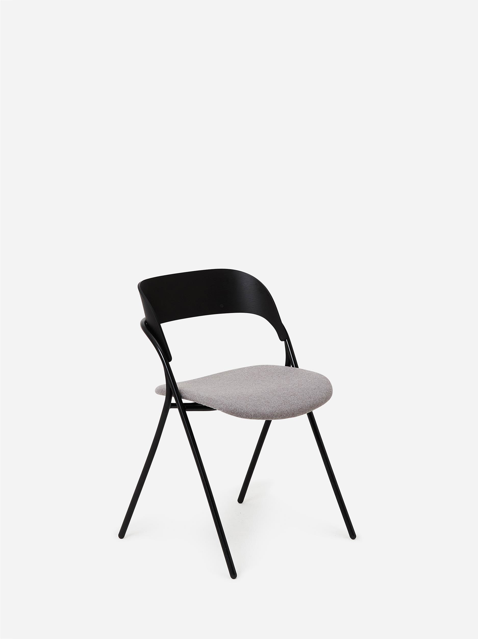 Trace Dining Chair w/ Upholstered Seat