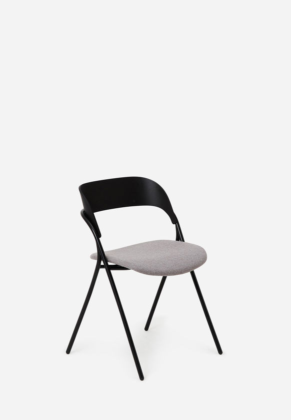 Trace Dining Chair w/ Upholstered Seat