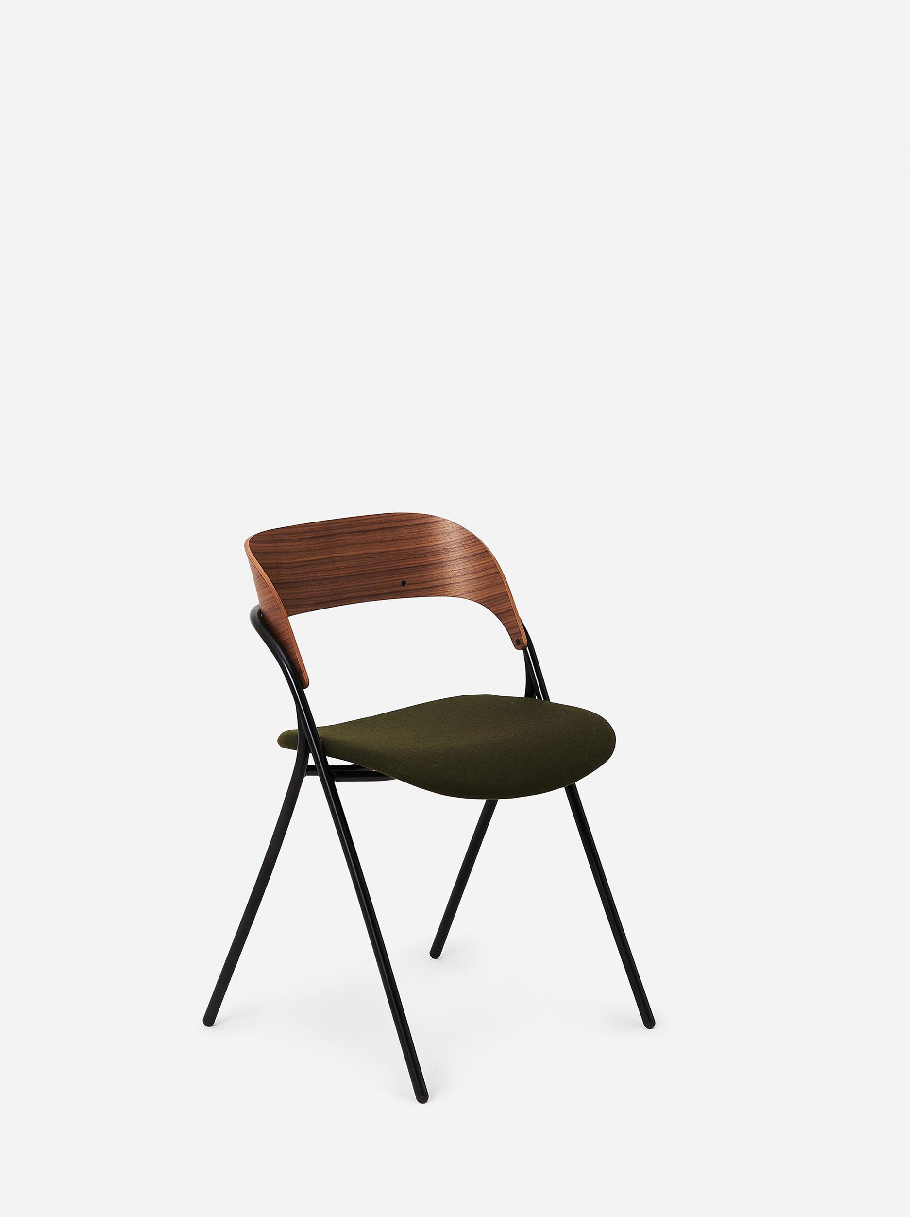 Trace Dining Chair w/ Upholstered Seat