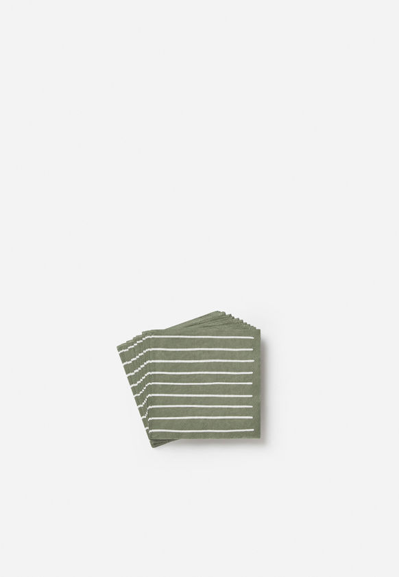 Stripe Cocktail Napkin Pack/20