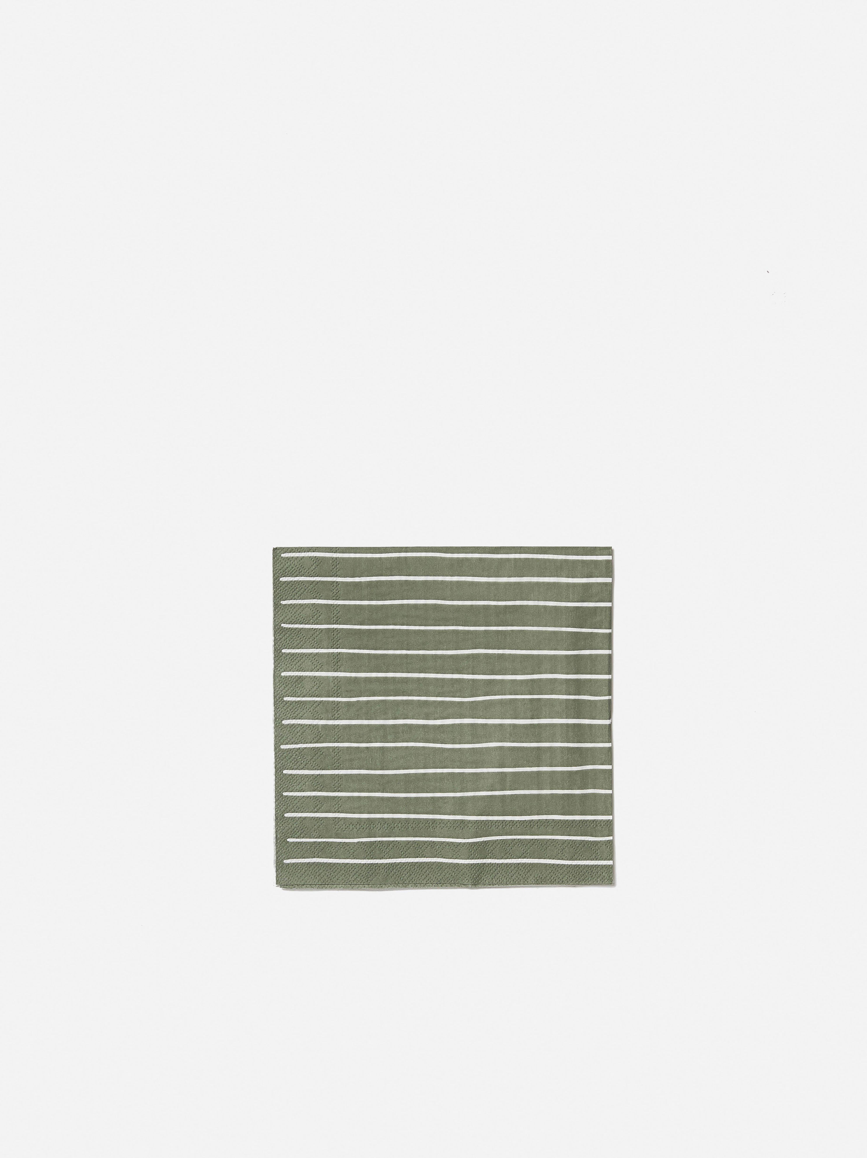 Stripe Dinner Napkin Pack/20
