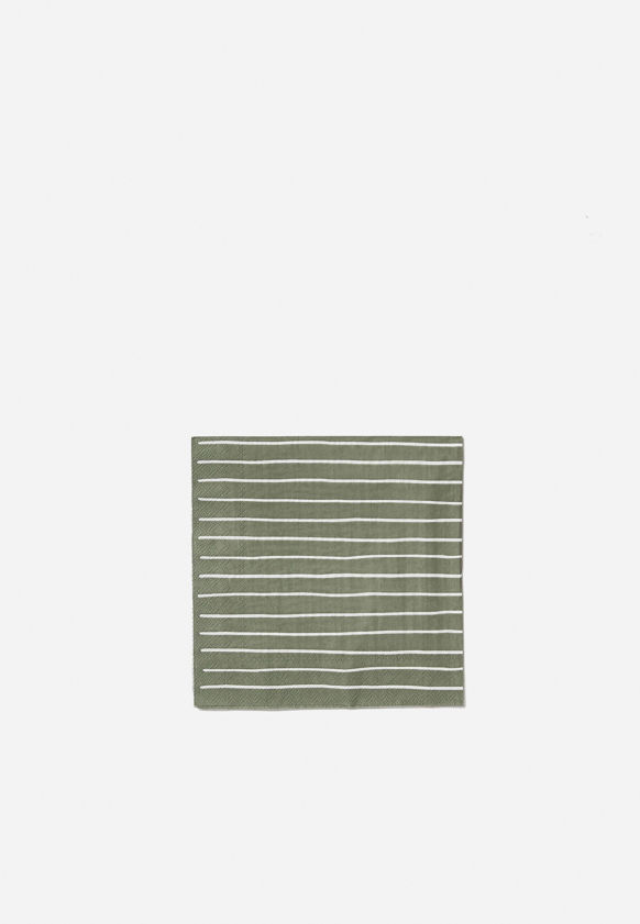 Stripe Dinner Napkin Pack/20