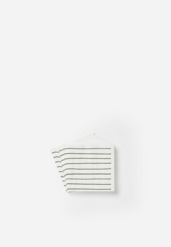 Stripe Cocktail Napkin Pack/20