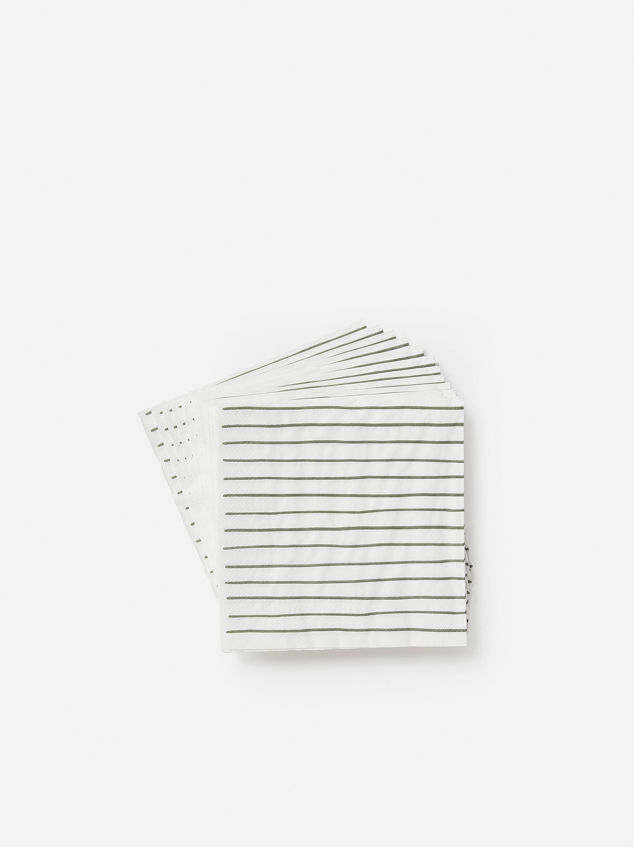Stripe Dinner Napkin Pack/20