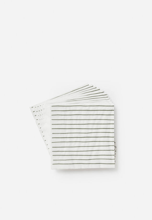 Stripe Dinner Napkin Pack/20