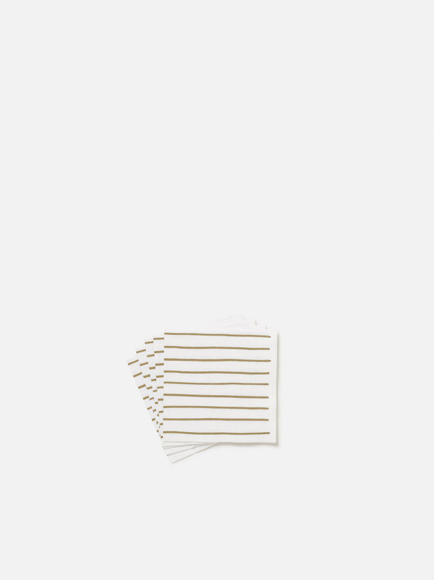 Stripe Cocktail Napkin Pack/20