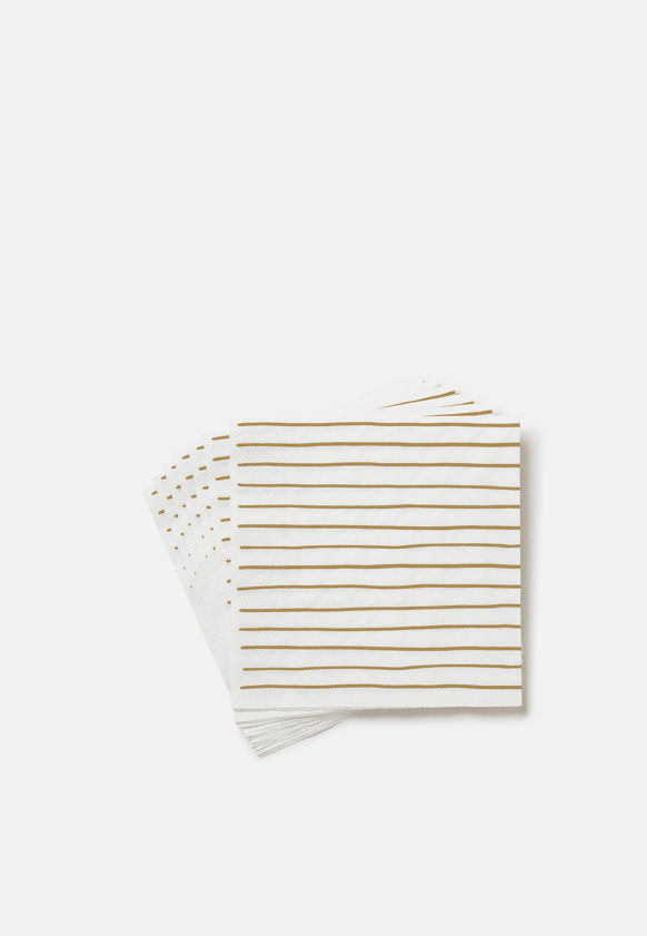 Stripe Dinner Napkin Pack/20