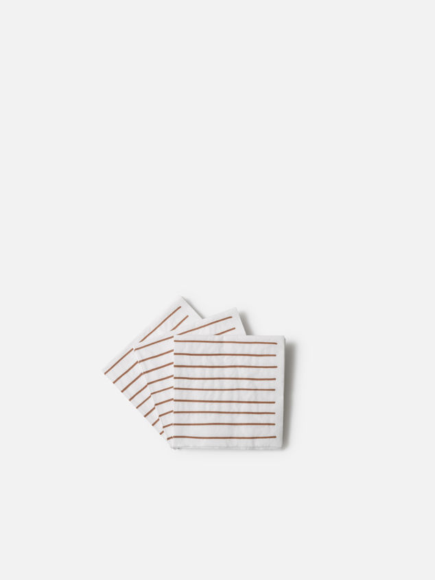 Stripe Cocktail Napkin Pack/20