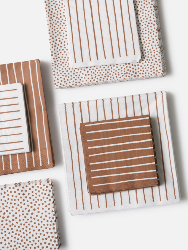 Stripe Cocktail Napkin Pack/20