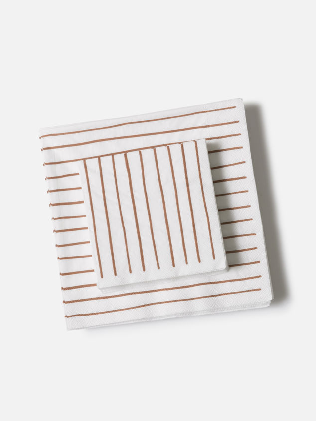 Stripe Cocktail Napkin Pack/20