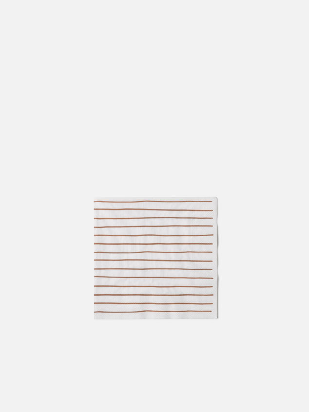 Stripe Dinner Napkin Pack/20