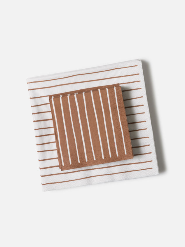 Stripe Dinner Napkin Pack/20