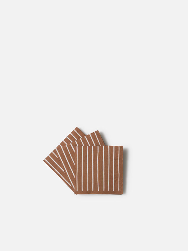 Stripe Cocktail Napkin Pack/20