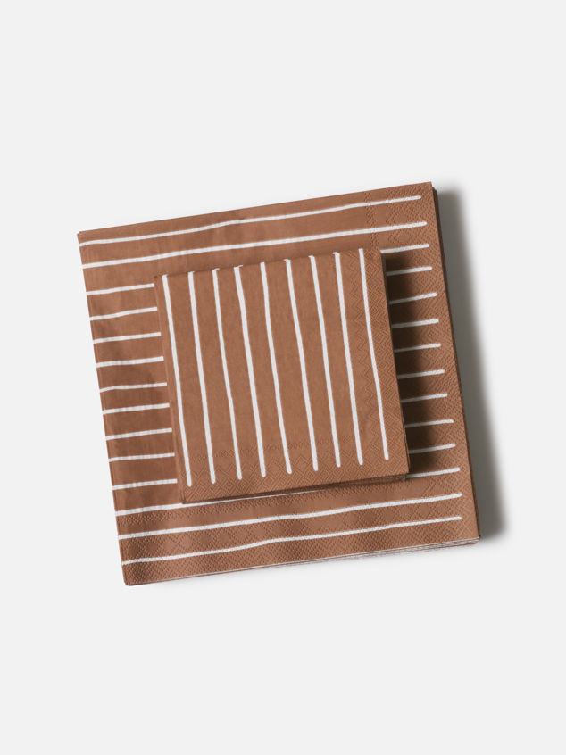 Stripe Cocktail Napkin Pack/20