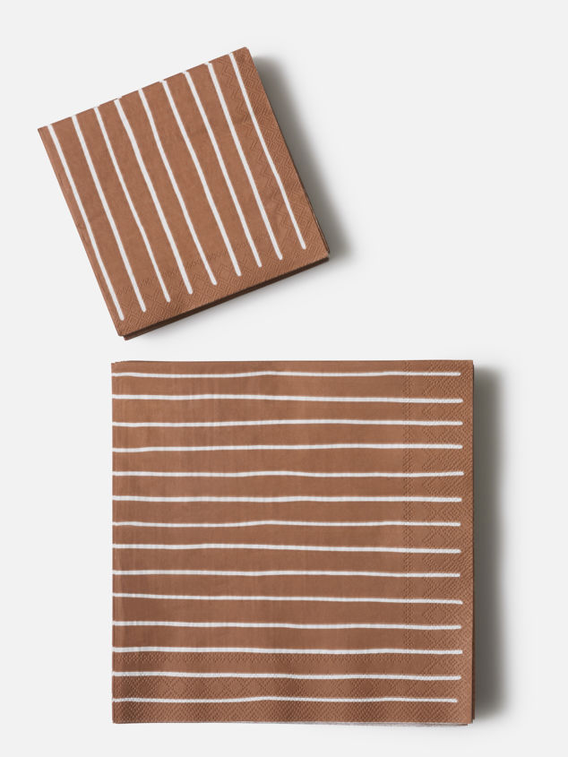 Stripe Cocktail Napkin Pack/20