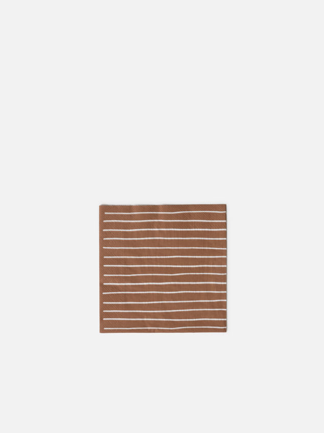 Stripe Dinner Napkin Pack/20