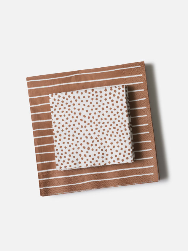 Stripe Dinner Napkin Pack/20