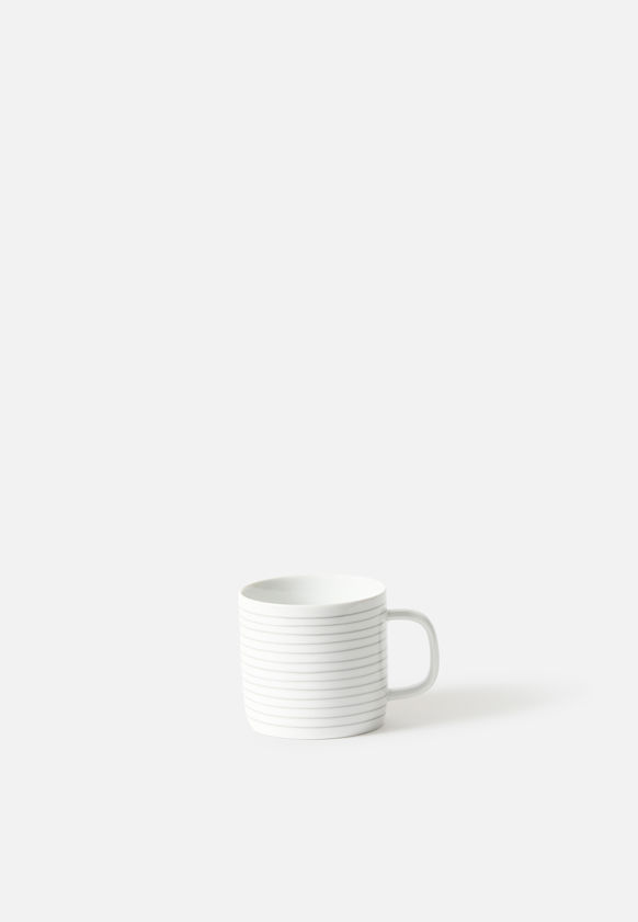 Porcelain Stripe Coffee Cup Set/4