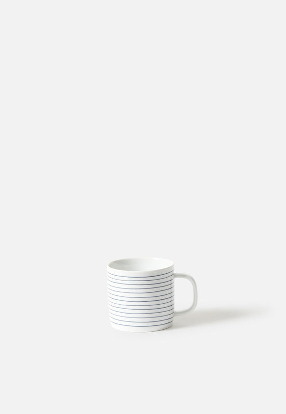 Porcelain Stripe Coffee Cup Set/4