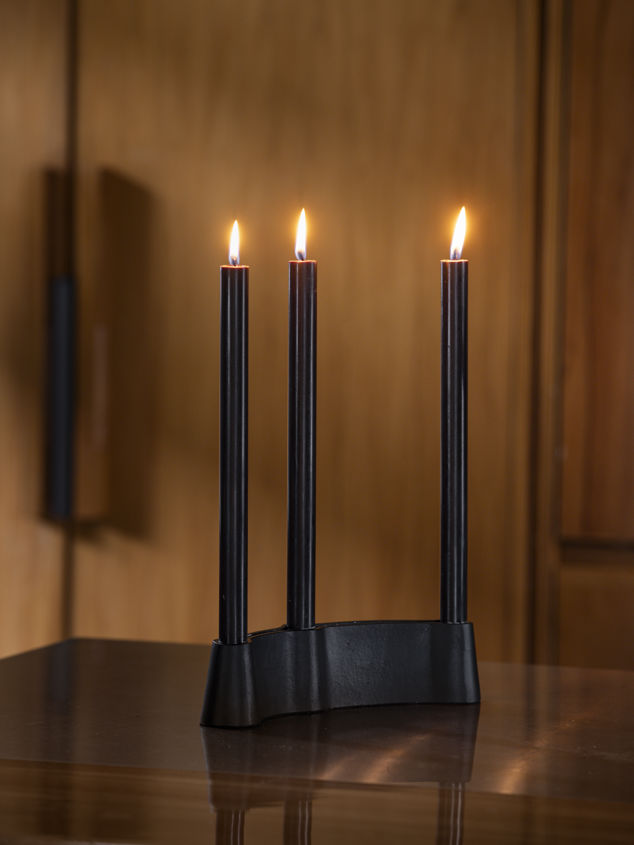 Channel Candle Holder
