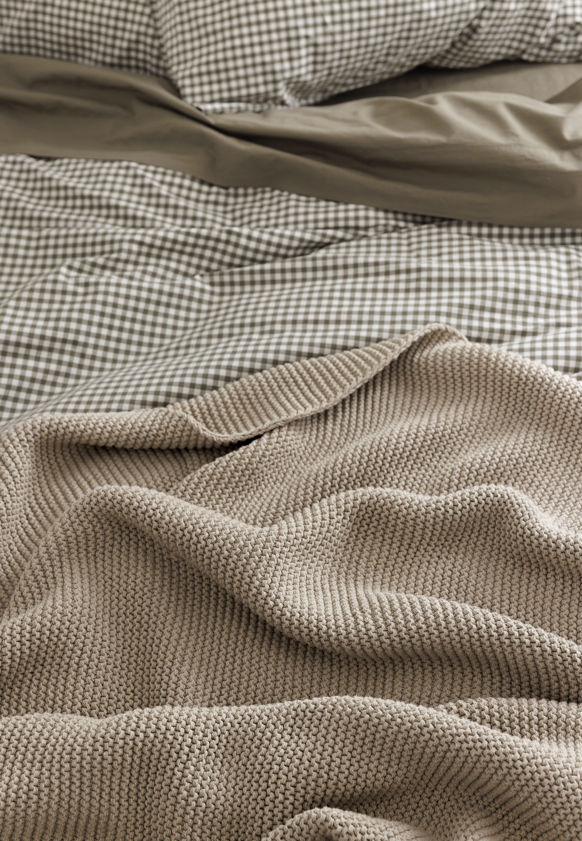 Purl Knit Throw