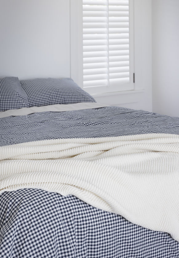 Purl Knit Throw