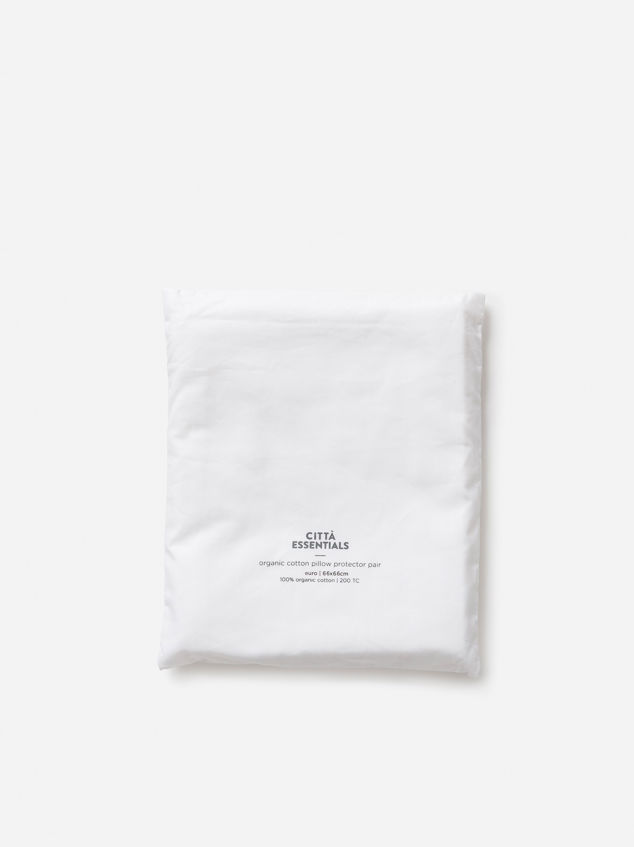 Organic Cotton Pillow Protector Pair